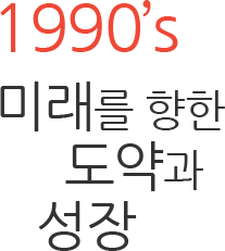 1990s 미래로의 향한 도약과 성장